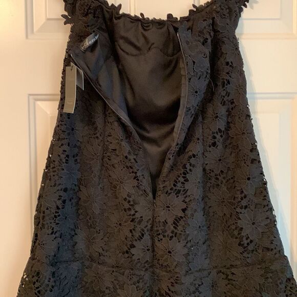 AUXO collection XXL black lace over lining mini dress - Picture 11 of 12